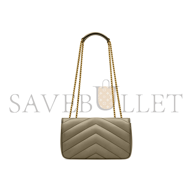 YSL LOULOU SMALL IN MATELASSÉ LAMBSKIN 801437AAEAX3775 (24*14*6cm)
